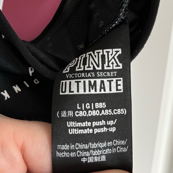 Pink Ultimate Push Up Sports Bra - Picture 4 of 4